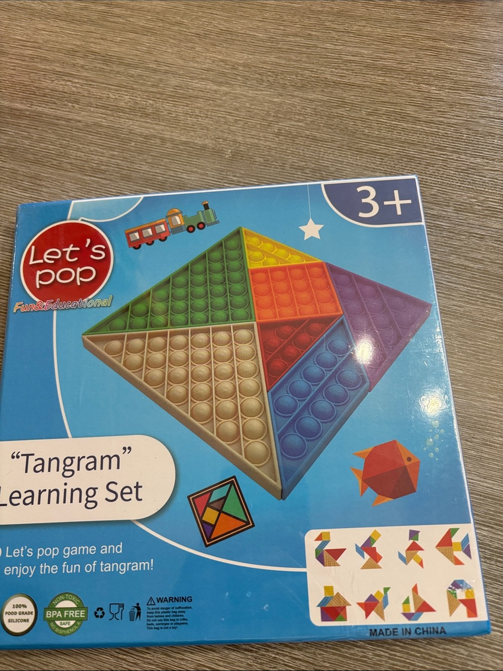 Let's Pop Tangram Learning Set - Multicolor